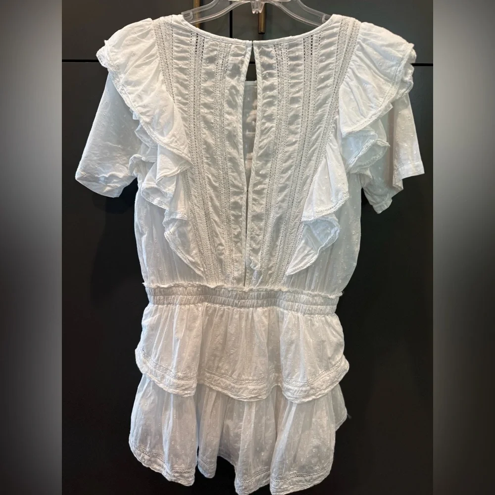 LoveShackFancy Natasha Heritage Mini Dress Womens Size L - Picture 4 of 5